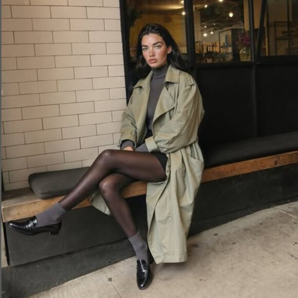 Baby Phat Double-Breasted Green Chameleon Leopard Camo Green Trench Coat - Picture 1 of 16